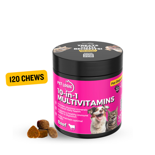 Pet Logic 10-in-1 Multivitamins 240g Dog & Cat Treats Supplement  Pet Vitamins for Pro Immune System