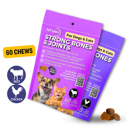 Pet Logic Strong Bones & Joints 120g Dog & Cat Treats Supplement Vitamins for Jolly Joints Support (Copy)