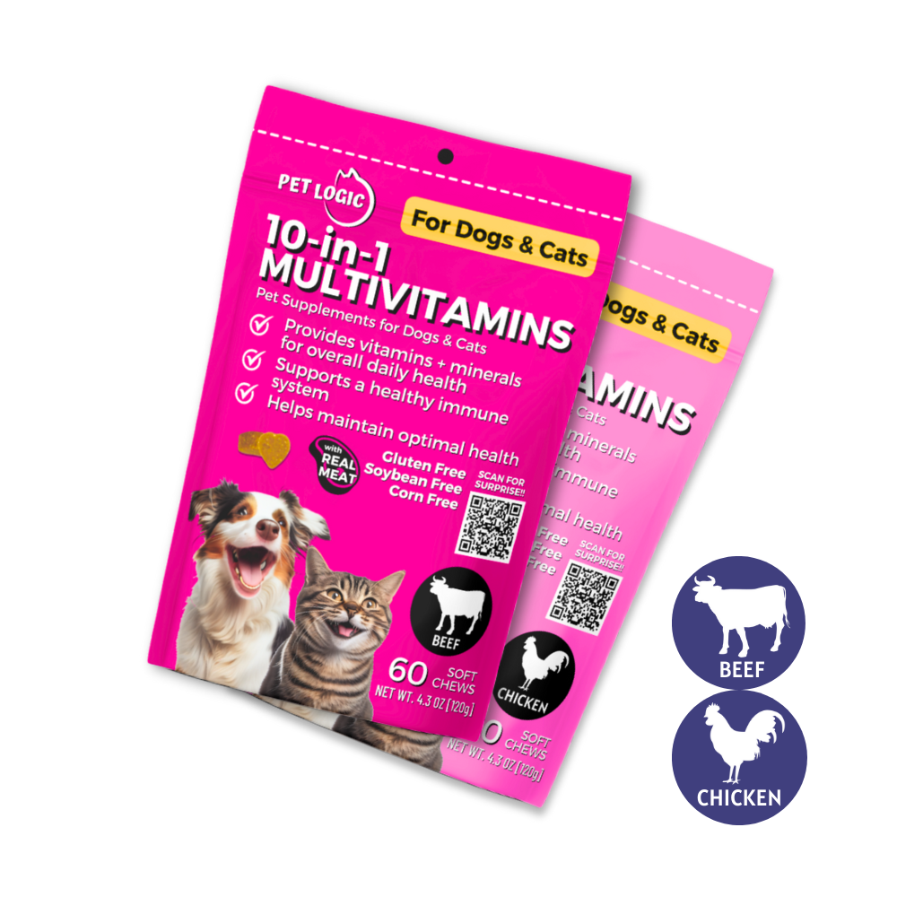 Pet Logic 10in1 Multivitamins 120g Dog & Cat Treats Supplement Pet V