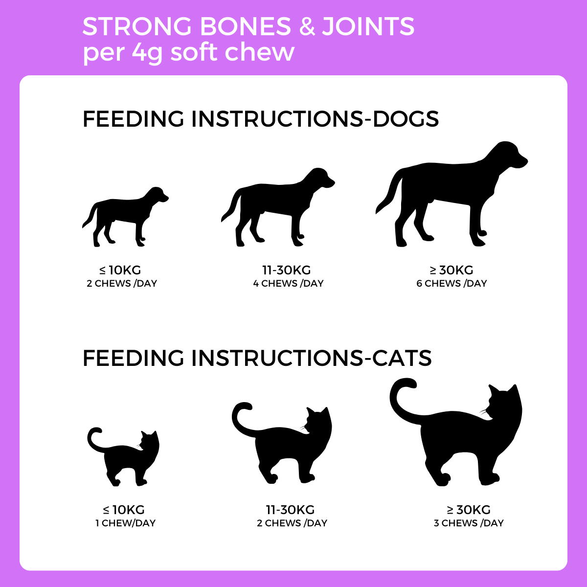 Pet Logic Strong Bones & Joints 240g Dog & Cat Treats Supplement Vitamins for Jolly Joints Support