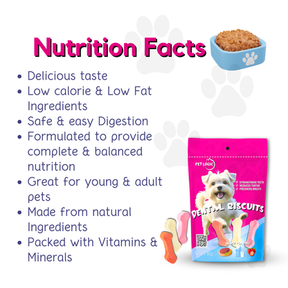 Pet Logic Dental Biscuits 60g MIXED (Doypack) Dog Treats