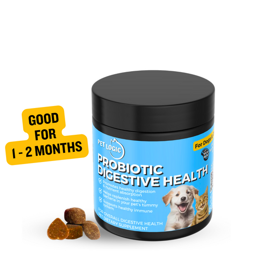 Pet Logic Probiotic Digestive Health 240g Dog & Cat Treats Supplement Multivitamins for Happy Tummy