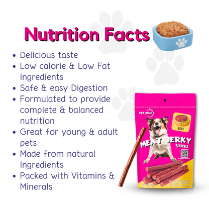 Pet Logic Meat Jerky Sticks 70g (Doypack) Dog Treats