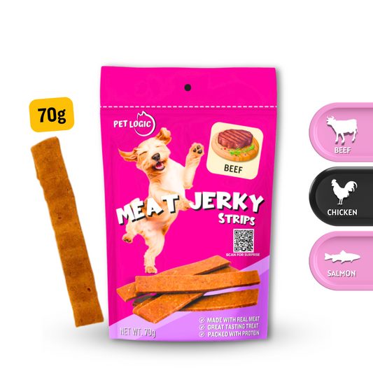 Pet Logic Meat Jerky Strips 70g (Doypack) Dog Treats