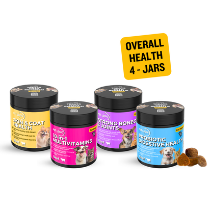 Pet Logic Overall Health 4-Jar Pet Supplements Bundle